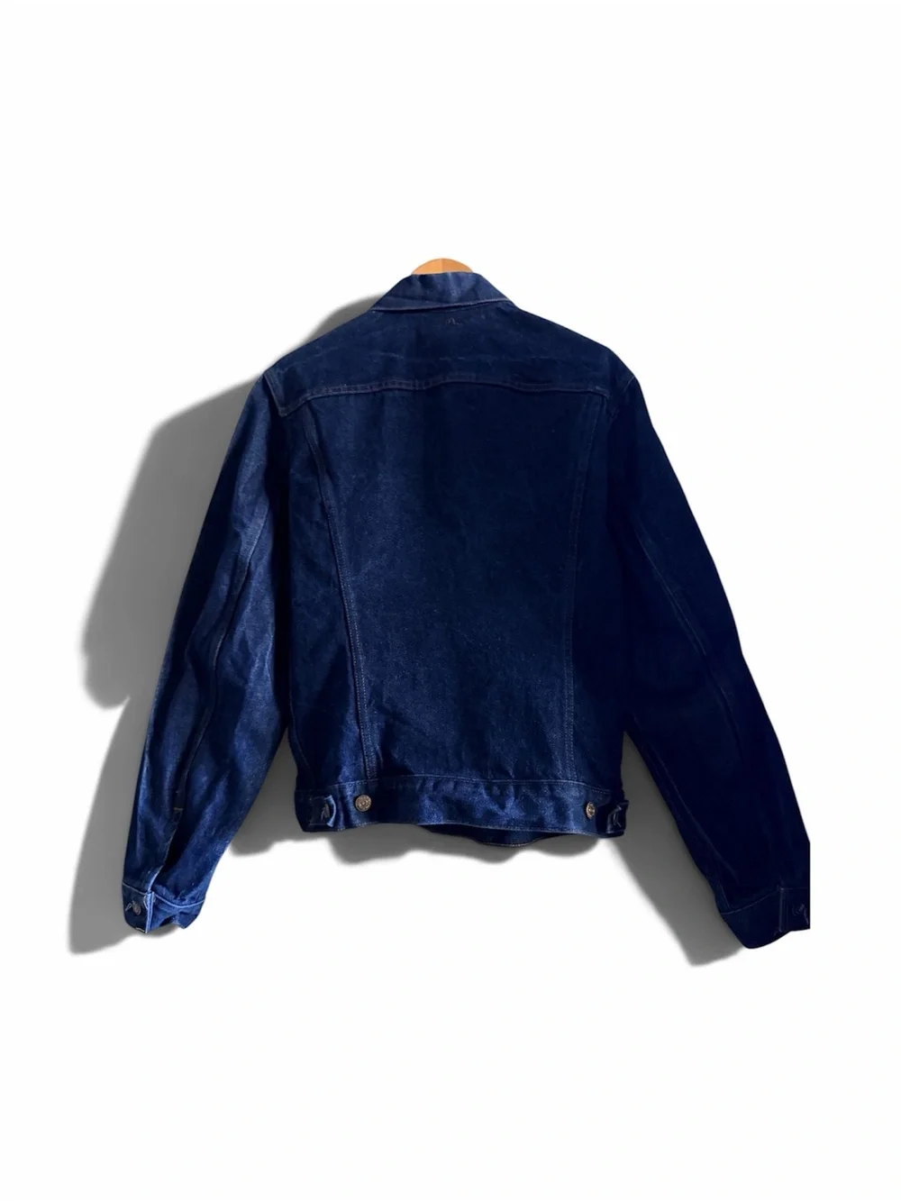 Vintage Levi’s Type III Denim Trucker Jacket 42L Small e Dark Indigo USA 70s/80s